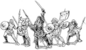 Youths of Stæford, Ḡeoguth Unit (5x warriors w cmd)