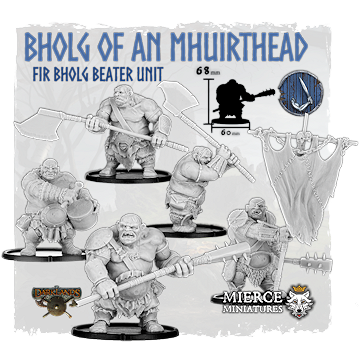 Bholg of an Mhuirthead, Fir Bholg Beater Unit (5x warriors w cmd) [half price]