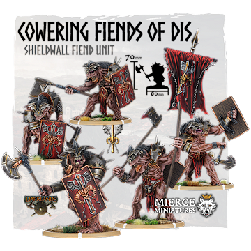 Cowering Fiends of Dis, Shieldwall Fiend Unit (5x warriors w cmd)