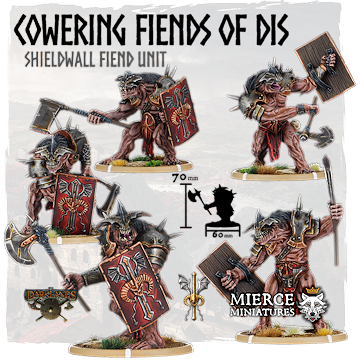 Cowering Fiends of Dis, Shieldwall Fiend Unit (5x warriors)