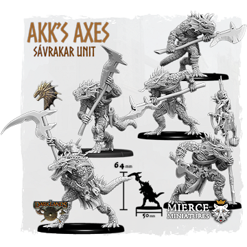 Akk's Axes, Great Axe Sávrakar Unit (5x warriors w cmd)